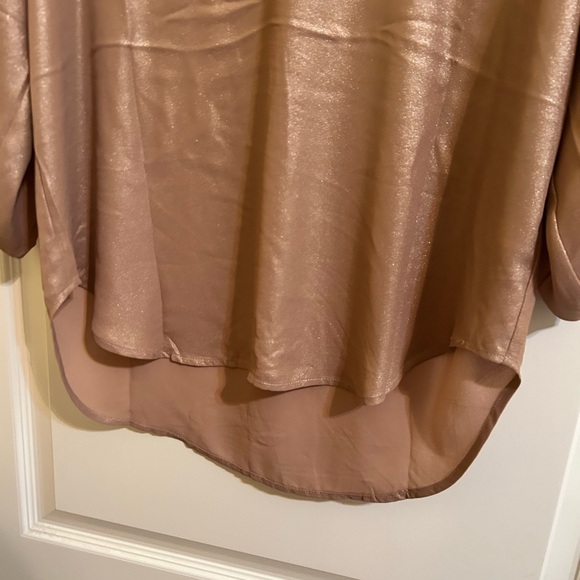 Maurices metallic elegant Women's Tan Blouse - Picture 4 of 4